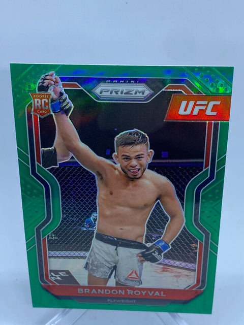 2021 Prizm UFC Brandon Royval Green Prizm Rookie RC