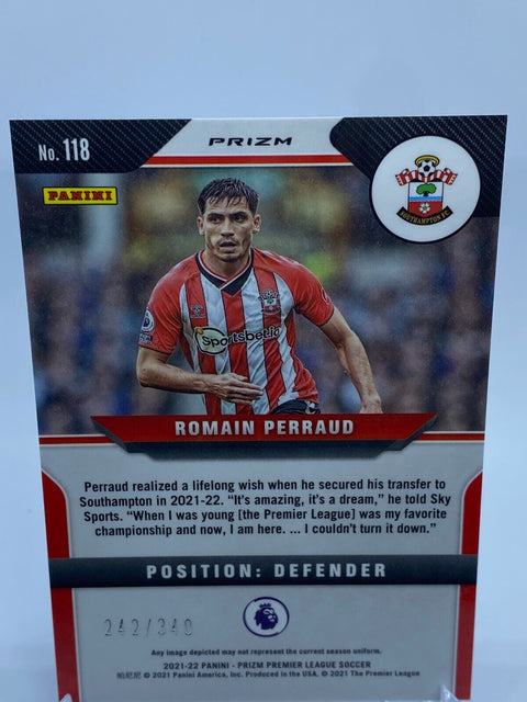 2021-22 Prizm EPL ROMAIN PERRAUD Rookie Blue #118