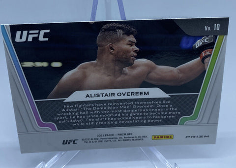 PANINI UFC PRIZM 2021 ALISTAIR OVEREEM KNOCKOUT ARTISTS GREEN PRIZM NM #10