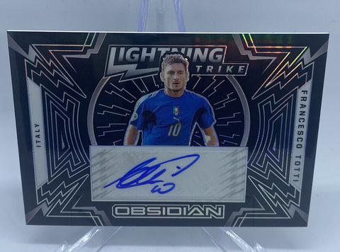 2021/22 Panini Obsidian Soccer FRANCESCO TOTTI Lightning Strike Auto /149