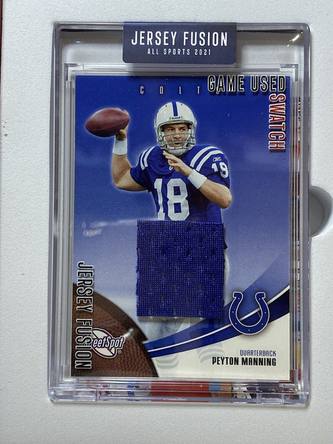 2021 JERSEY FUSION PEYTON MANNING 1998 GAME USED JERSEY SWATCH