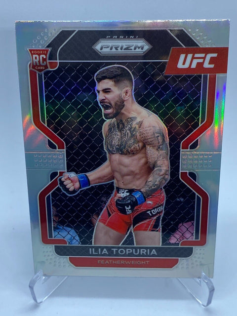 2022 Panini Prizm UFC Silver Holo Rookie RC #115 Ilia Topuria Featherweight