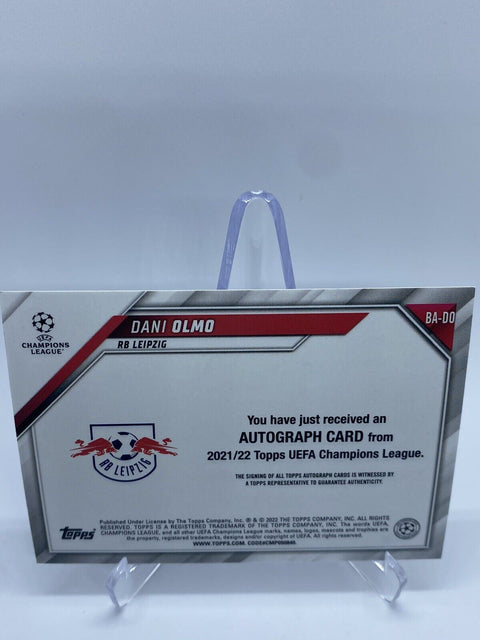 2021-22 Topps Champions League  Dani Olmo AUTO RB Leipzig