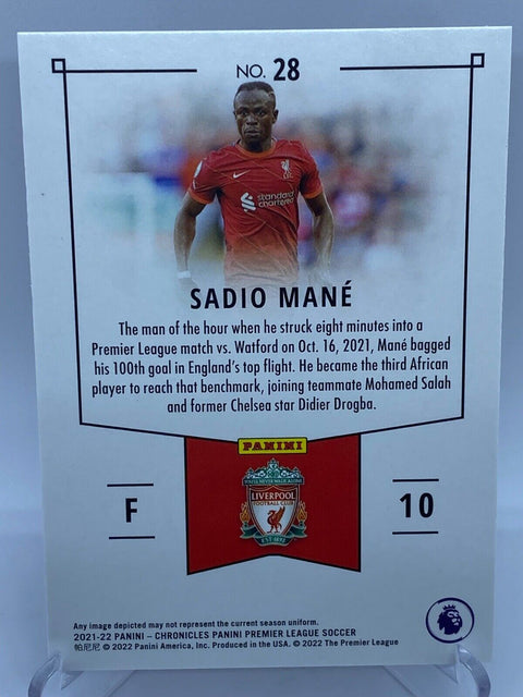 2021-22 Chronicles EPL SADIO MANE Panini Base Set Bronze #28