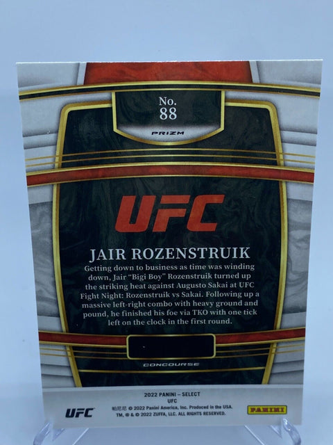 2022 Select UFC JAIR ROZENSTRUIK #88 CONCOURSE Level  BLUE Heavyweight