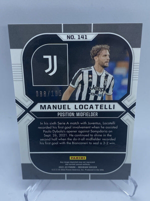 2021-22 Panini Obsidian Manuel Locatelli Electric Etch /105