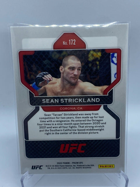 2022 Panini Prizm Sean Strickland Base Vertical Rookie Card UFC Middleweight