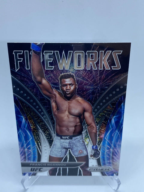 2022 UFC Prizm FRANCIS NGANNOU Fireworks Base #16