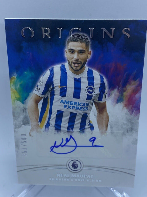 2021-22 Panini Chronicles Origins Premier League /500 Neal Maupay #O-NM Auto