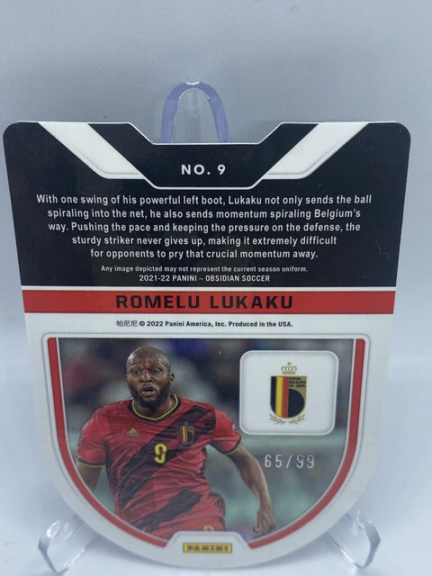 2021-22 Obsidian Soccer Romelu Lukaku Tunnel Vision /99