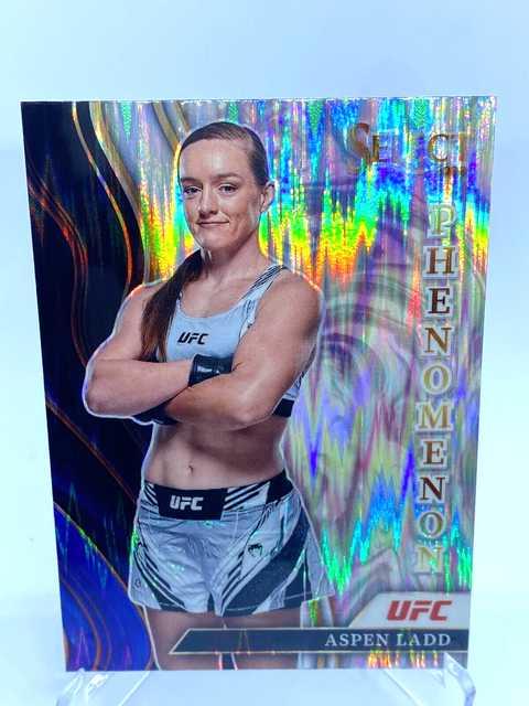 ASPEN LADD 2022 PANINI SELECT UFC Phenomenon SILVER FLASH PRIZM #14