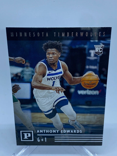 Anthony Edwards RC - 2020-21 NBA Chronicles Panini Rookie Timberwolves - #101