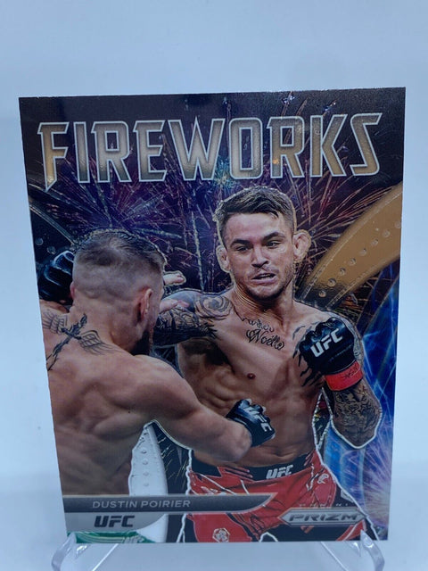 2022 UFC Prizm DUSTIN POIRIER Fireworks Base #10