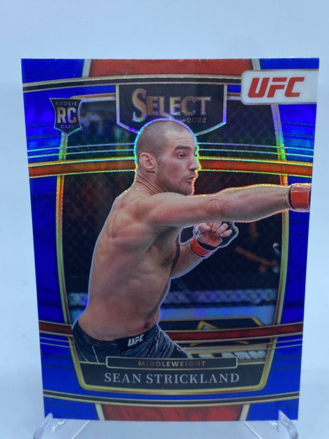 2022 Select UFC SEAN STRICKLAND #11 CONCOURSE Level BLUE Heavyweight RC