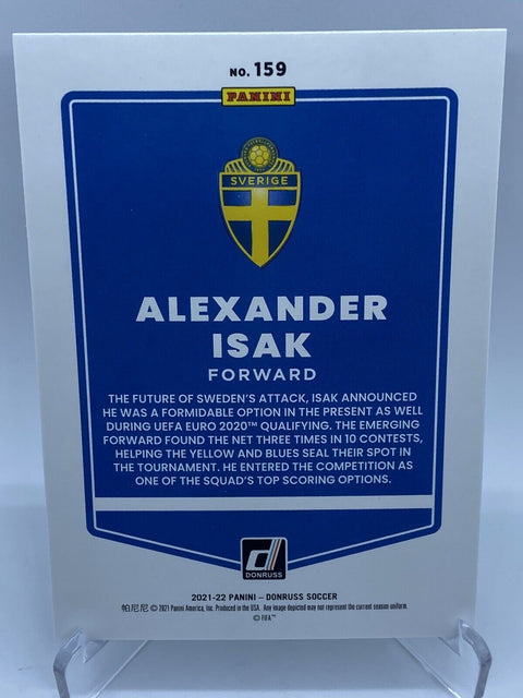 2021-22 Donruss GREEN LASER PRIZM Alexander Isak Sweden