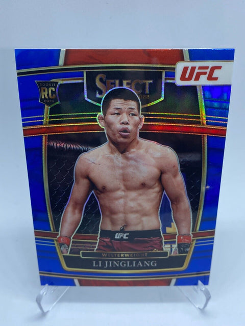 2022 UFC SELECT LI JINGLIANG Concourse Retail Blue Silver Prizm #84 RC ROOKIE