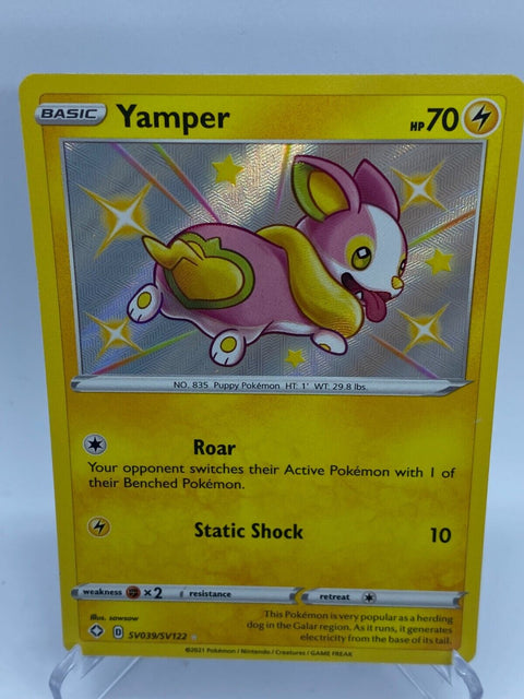 Yamper (Shiny) - SV039/SV122 Ultra Rare Shining Fates Pokemon Card