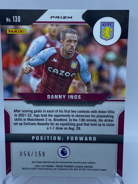 2021-22 Prizm EPL DANNY INGS Red Mojo /159 #130