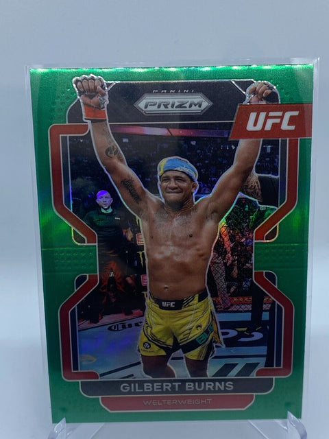 UFC PRIZM 2022 GILBERT BURNS GREEN PRIZM #183