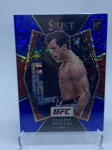 2022 panini ufc select claudio puelles rc blue disco /49