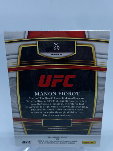 Manon Fiorot Rookie Concourse Silver Prizm - 2022 Panini Select UFC #69