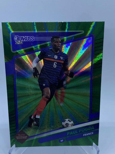 2021-22 Panini Donruss Holo Green Laser Paul Pogba