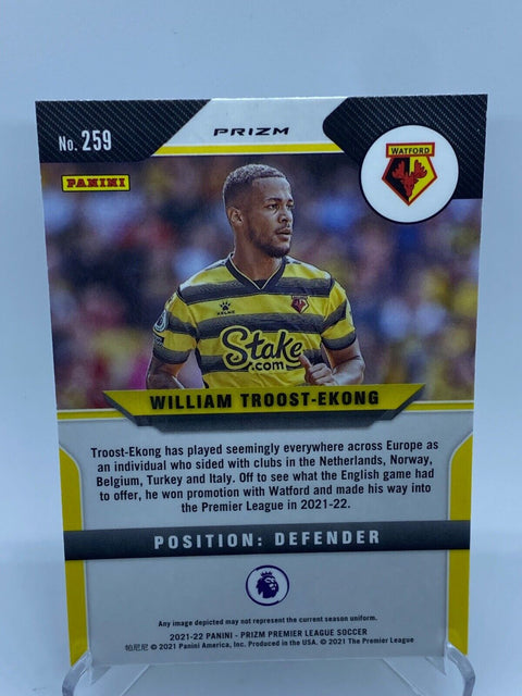 2021-22 Panini Prizm Yellow Green William Troost-Ekong RC Premier League #259