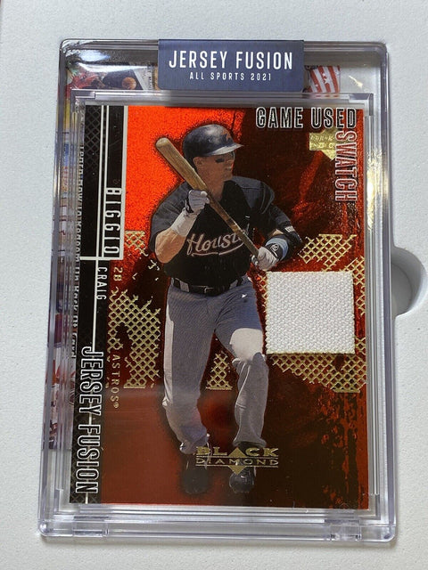 2021 JERSEY FUSION CRAIG BIGGIO 2006 GAME USED JERSEY SWATCH