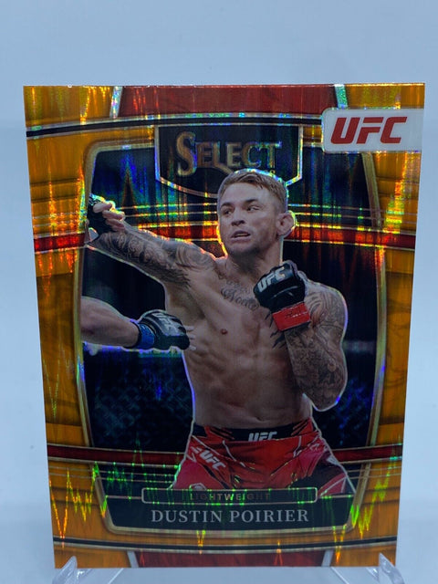 2022 Select UFC Dustin Poirier Concourse Orange Flash Prizm #75