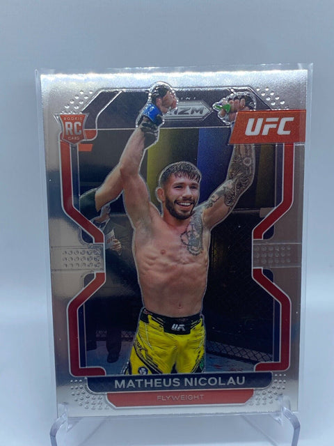 2022 prizm ufc matheus nicolou rookie #168