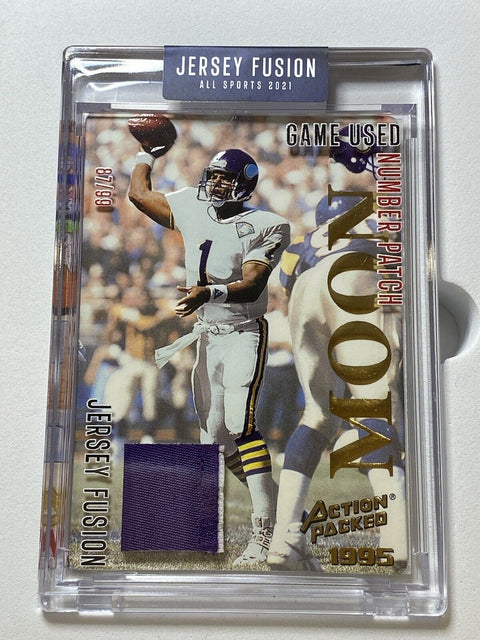 2021 JERSEY FUSION WARREN MOON 1994 GAME USED NUMBER PATCH 87/99