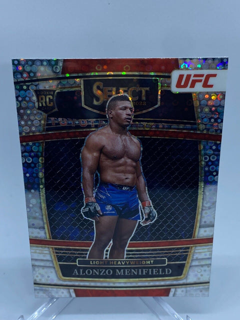 2022 Panini Select UFC Alonzo Menifield Concourse Disco Prizm #4 RC