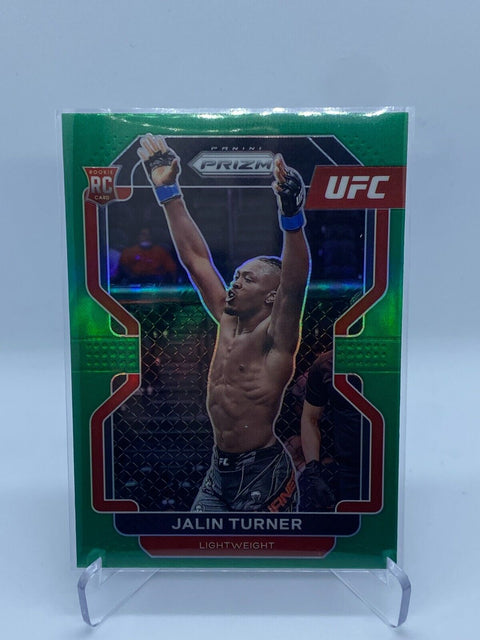 2022 Panini Prizm UFC Jalin Turner Rookie RC GREEN PRIZM #164